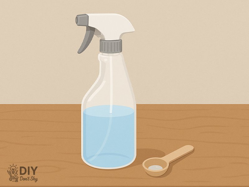 Two tablespoons is enough. This step is important because baking soda doesn’t just hide odors; it absorbs them.