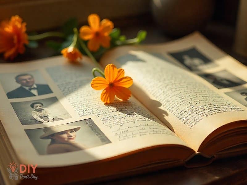 Print some photos, add old tickets, maybe press a flower between the pages. It doesn’t need polish; it’s the raw memories that count.