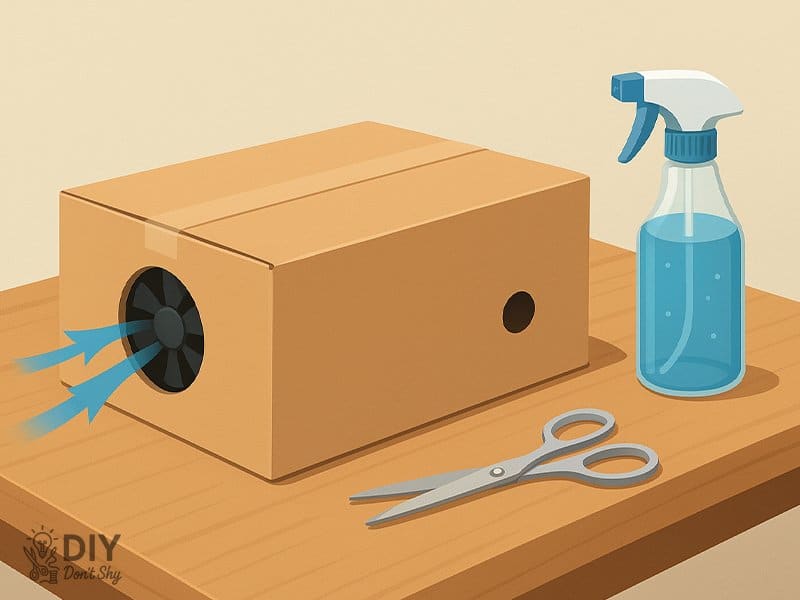 Close the box, switch the fan on, and enjoy the difference.