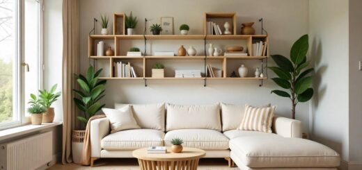 Creative DIY bookshelf ideas for small apartments with stylish shelves and books neatly arranged