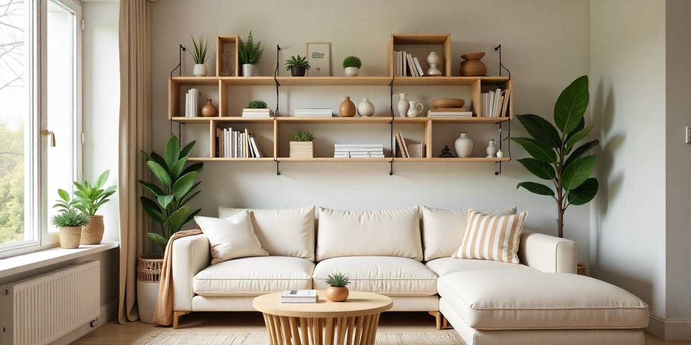 Creative DIY bookshelf ideas for small apartments with stylish shelves and books neatly arranged