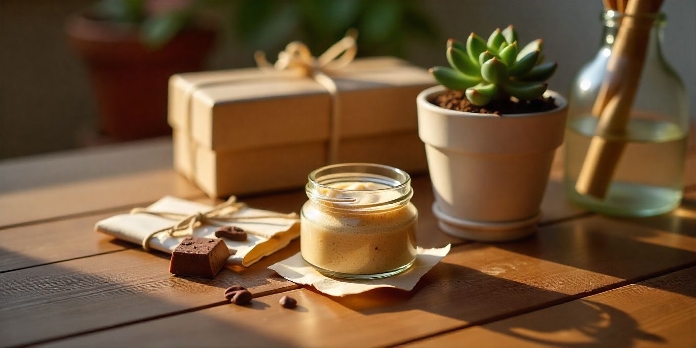 including sugar scrub, chocolate bark, flower pot, and message-in-a-bottle.