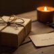 Last minute anniversary gift ideas for husband with wrapped present, watch, and greeting card.