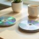 CD Craft Ideas For Adults showing modern home decor made from reused CDs