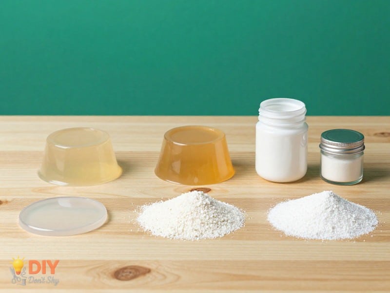 Practical DIY illustration showing how to make a mold with household items without glue, clean and simple.