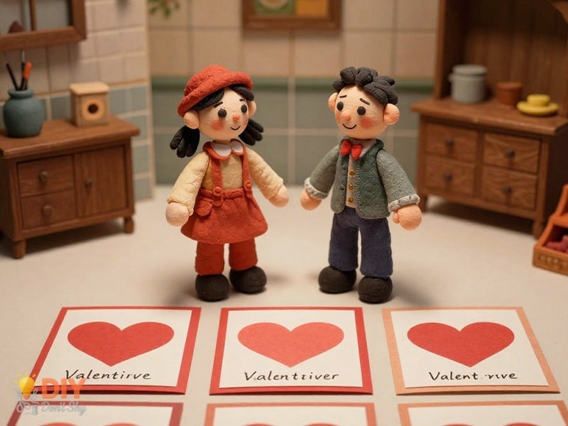 How To Make A Valentine Card For School with bright simple designs