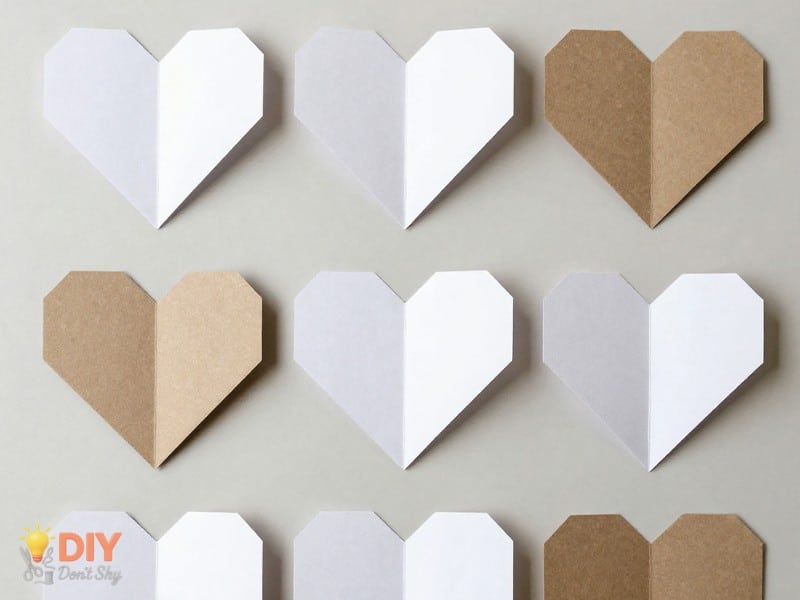 How To Make A Valentine Card With Paper using simple folding methods