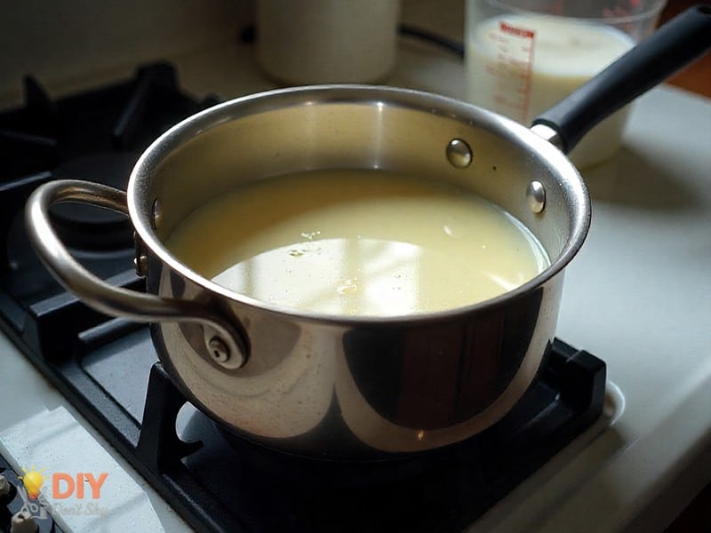 How To Make Mod Podge Without Glue Or Flour using cornstarch, sugar, and water