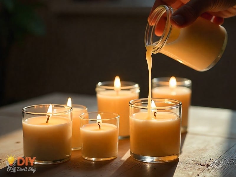How To Make Wax Melts From Old Candles using silicone molds