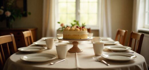 Birthday party table decoration for adults with simple and clean setup