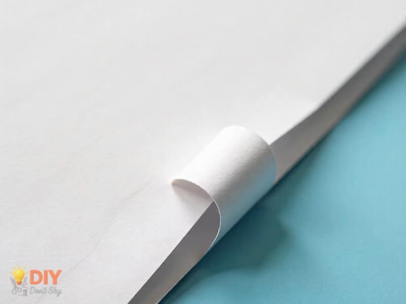 Step Five Locking The Fold to secure paper nails