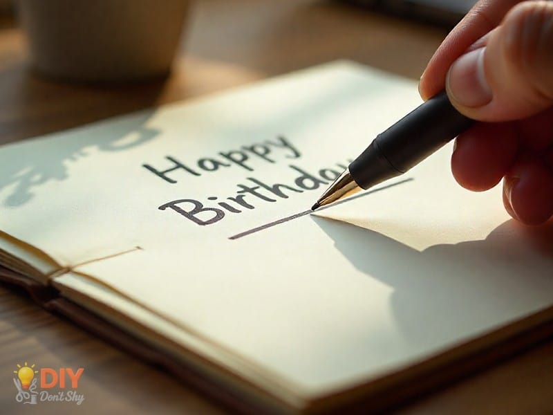 Step 5 Write Your Message inside a birthday card for a friend