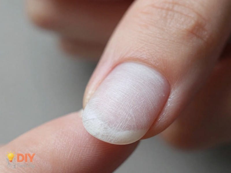 Step Four Shaping The Nail Curve using gentle finger pressure