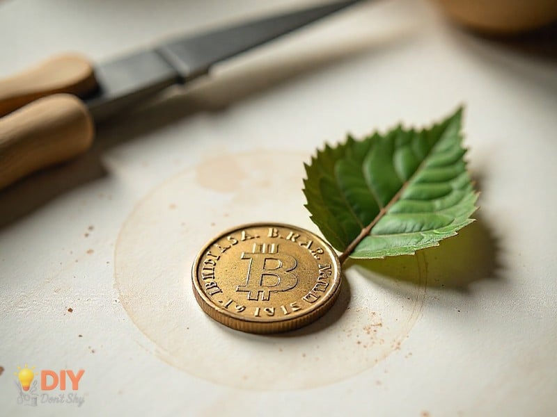 Easy DIY visual showing the step by step process make a mold with household items at home.