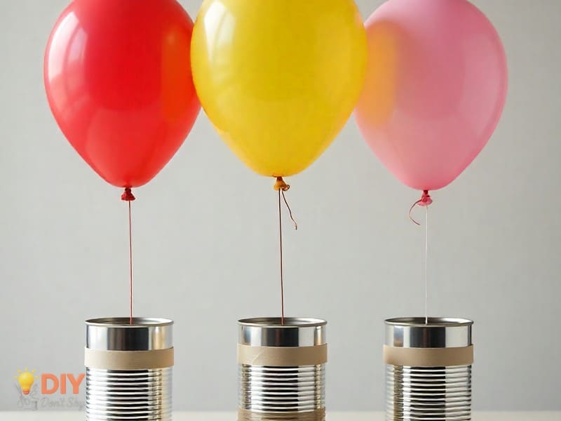 Creating Drum Tops For Clear Audio with balloons and tape