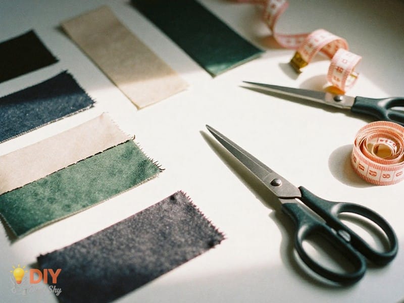 Colorful DIY workspace image showcasing how to repurpose old fabrics into creative craft projects.