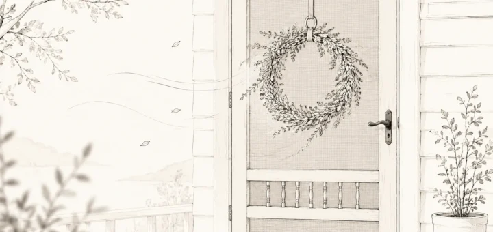 How To Hang A Wreath On A Screen Door