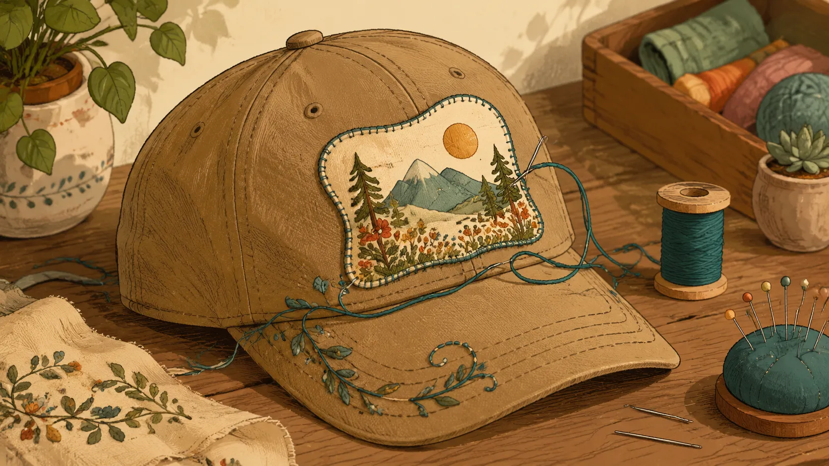 How To Sew A Patch Onto A Hat