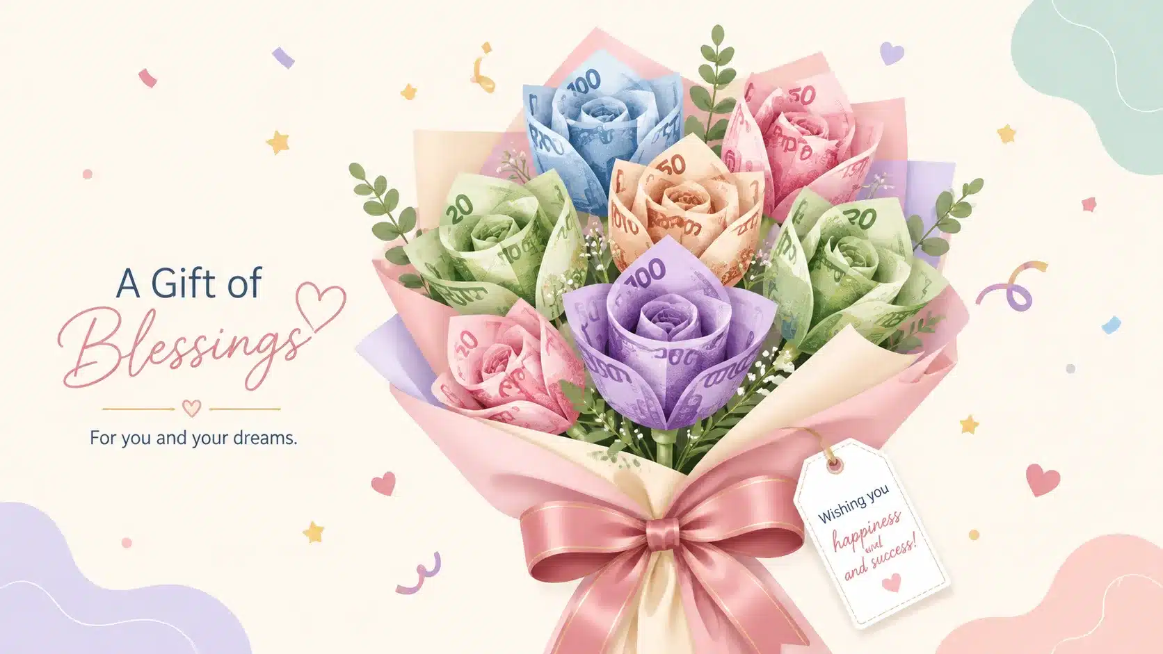 How to Make a Money Gift Bouquet