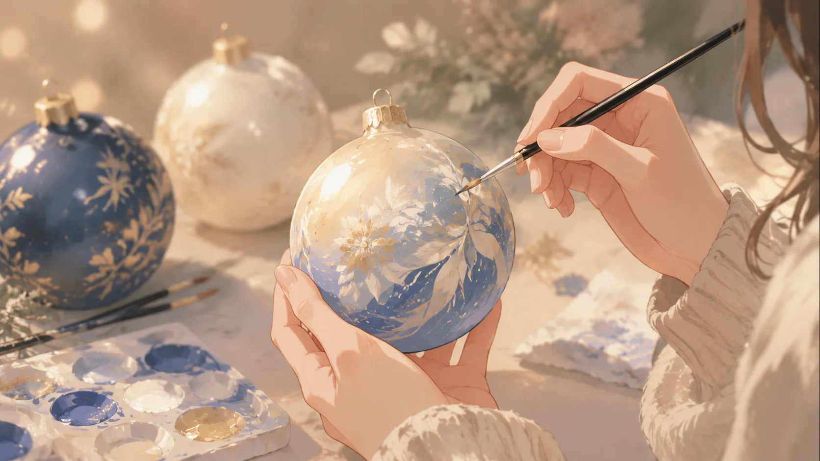 How to Paint Ornaments with Acrylic Paint