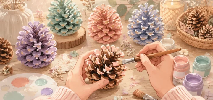 How to Paint Pine Cones with Acrylic Paint
