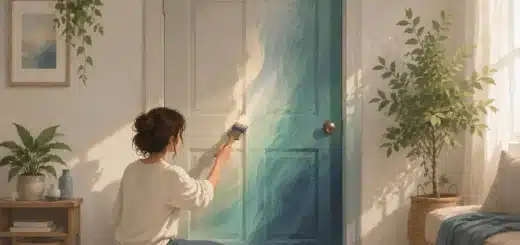 How to Paint a Door Without Removing It
