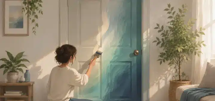 How to Paint a Door Without Removing It