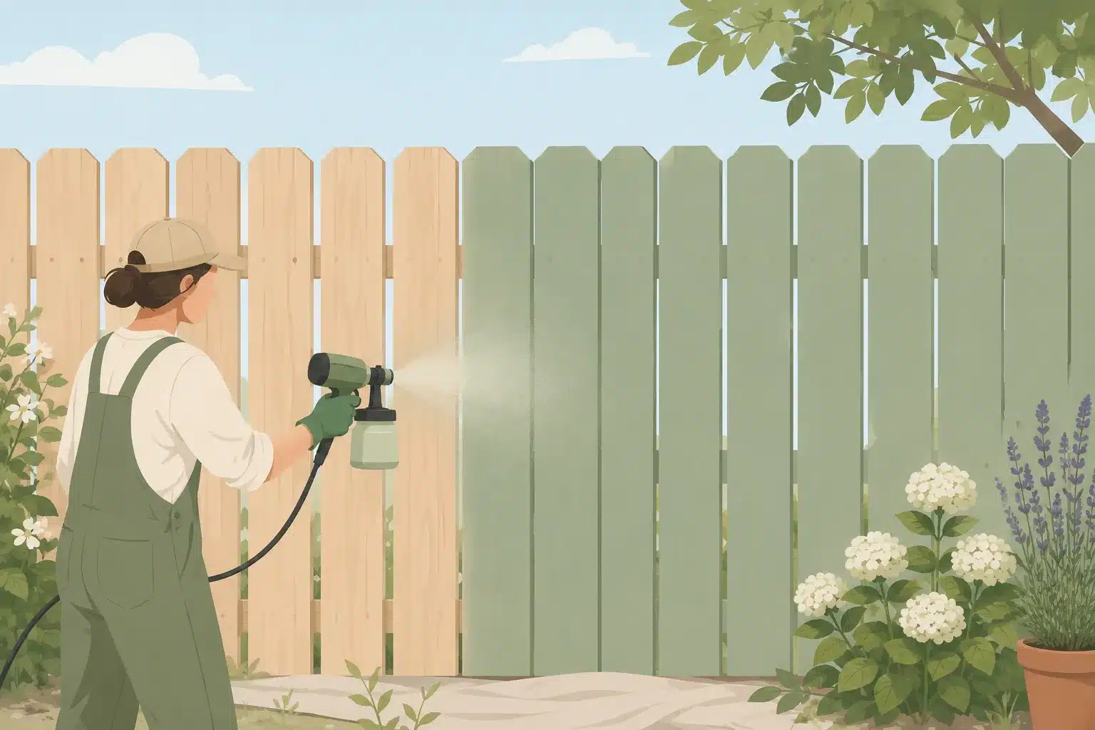 How to Paint a Fence with a Paint Sprayer