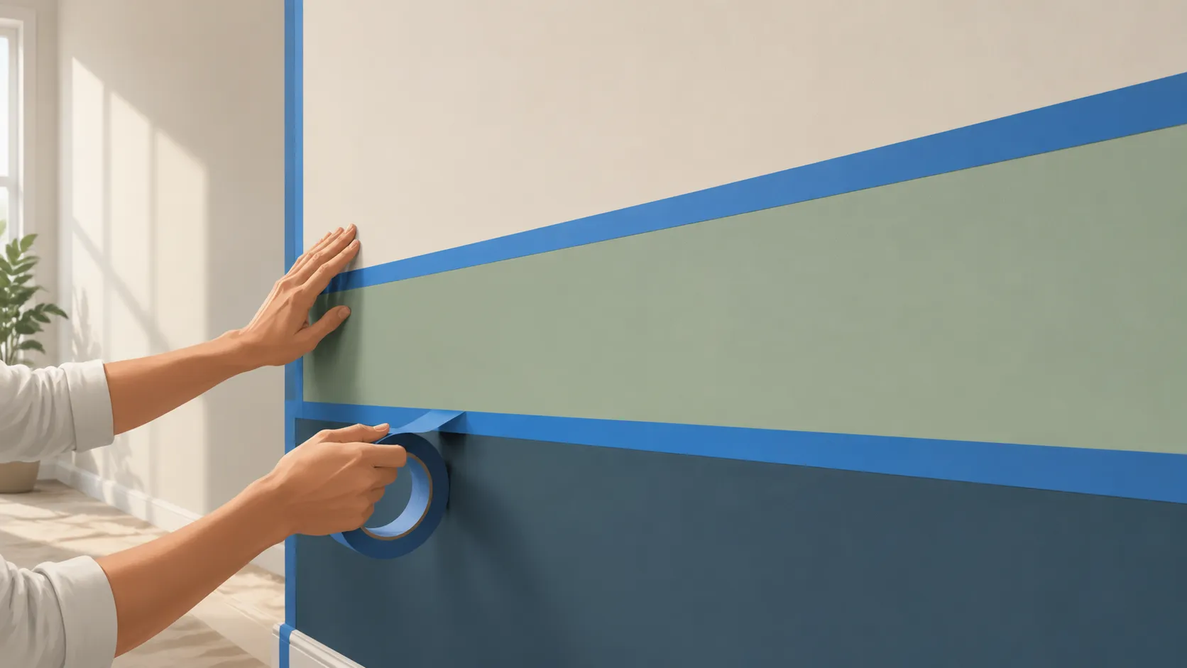 How to Tape a Wall for Painting