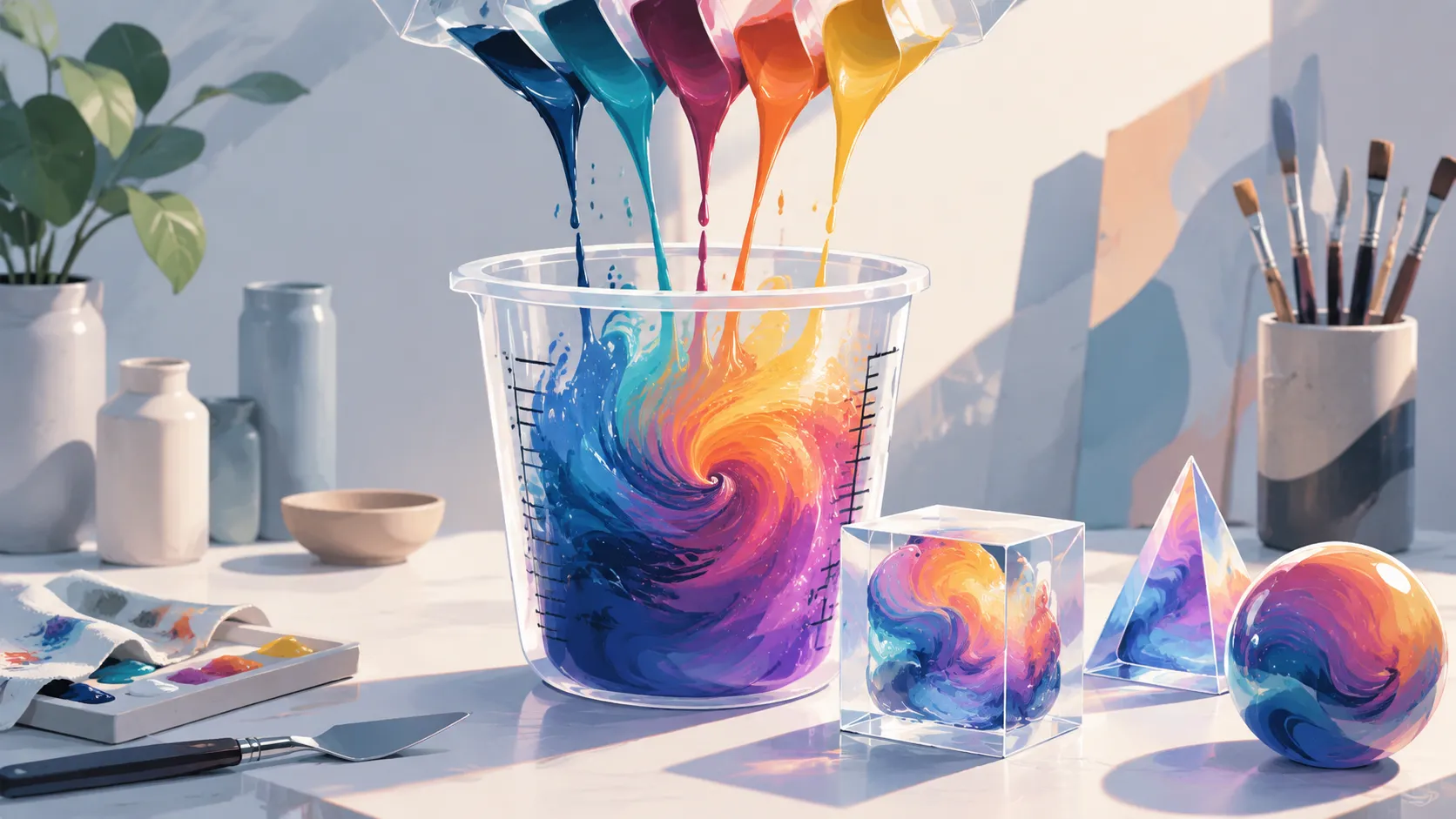 How to Use a Paint Mixing Cup