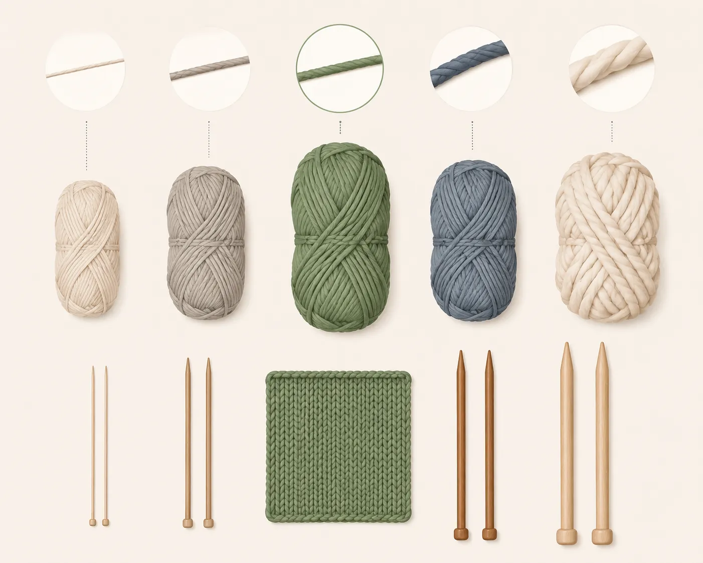 What Size Knitting Needles for Worsted Weight Yarn